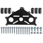 Engine Safe Stand Adapter Plate Compatible With Chevy Ls1 Duramax Bbc Sbc Black