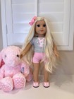 Custom Ooak American Girl Doll W  New Dallas Doll Co  Wig