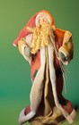 Vintage Primitive Folk Art Santa Claus Display Figure Handmade 34 Inches Tall