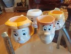 Vintage The Jetsons Family Hand Painted Character Coffee Mugs