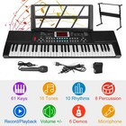 61 Key Digital Piano Music Keyboard Electronic Keyboard  Instrument Kit With Mic