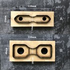 Leather Craft Shoulder Belt Head Bag Strap End Template Cutting Mould Cutter Die