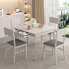 Set Of 7 Solid Wood Dining Set Kitchen Table Set Dining Room Table With Drawer