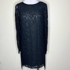 M Michael Kors Sheath Dress 4 Black Lace Fringe Sexy Cocktail Party Evening Mini