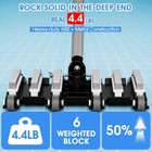 4 4lb Weighted Pool Vacuum Head With Direction Control Handle  Debris Flow De   