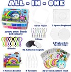 23000 5mm Fuse Beads Kit For Craft Gifts - 22 Colors   106 Patterns