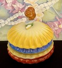 Vintage Hawaiian Hula Girl Ceramic Powder Box Made In Japan Rare