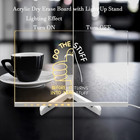 Acrylic Dry Erase Board With Light Up Stand  11 81  X 7 87  Clear White Board  E