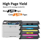 4pk Tn229xl Tn229 Toner Cartridge For Brother Hl-l3280cdw Mfc-l3780cdw L8395cdw