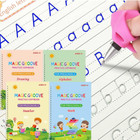 Libro De Practica Escritura Reutilizable Para Ni  os Ninos 4 Piezas Libro Magico