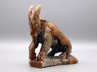 Derrick Kaamasee Powerful Picasso Marble Zuni Mountain Goat Fetish
