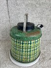 Vintage Poloron Rambler Fiberglass Insulated Picnic Jug Green
