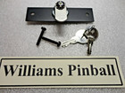 Williams Bally Pinball Backbox Top Lock   Plate Kit  New With 2 Keys Quick Ship 