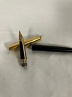 Waterman Vintage Fountain Pen   18k 750 Solid Gold Nib   Black Lacquer Barrel  