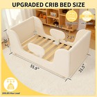 Sunyrisy Toddler Bed  Toddler Floor Bed Frame   Guard Rails Aged 1-6 Years Kids
