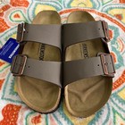 Birkenstock Arizona Birko-flor Birkibuc Mocha Leather Sandal Select Size New