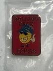 Walmart Smiley Face Mascot Rolling Back Prices Employee Associate Pin Vintage