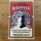 Godspell Musical Theater Original Broadway Window Card Poster- Vtg-very Good Cnd