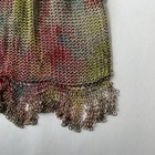 Antique Painted Ornate Art Nouveau Chainmail Mesh Evening Bag Purse Read