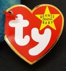 Ty 1997 Rainbow  The Dark Blue Chameleon Beanie Baby - Mwmt - Ty Exclusive Wwf