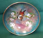 Artist Signed Mid Century Modern Hand Painted Enamel   Copper Bowl Holland