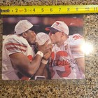 Ohio State Buckeyes Autographed Football Photo Signed By Two Players  35