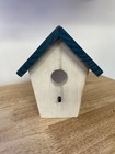 2 - Wooden Bird House Or Feeder For Small Birds  5 5 X 4 5  X 4  W hanger
