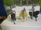 Marx Vintage Robin Hood Castle Playset Knights Horse 54mm Plastic Toy Soldiers