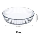 10 Inch Glass Deep Pie Dish For Baking Clear And 10  