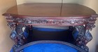 R  J  Horner Best Winged Griffin Carved Mahogany Partners Desk