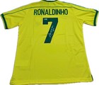 Ronaldinho Signed Brazil 1998 Jersey Beckett  Coa