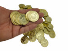 Zugar Land Cool Roman Gold Doro Coins  144 Pieces  Treasure Coins For Kids  3d  