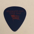Rare Styx Tommy Shaw Tour Guitar Pick Red White   Blue Pick