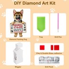 Sparkling Diamond Painting Puppy Desk Ornament Shaking Dog Art Kit For Diy Craft