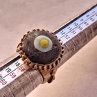 Ancient Extremely Rare Bronze Ring With Multicolor Stone Old Antique Artifact