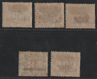Italy Somalia Postage Dues 1909 Scott  j15-j18  J20 Mint Hinged