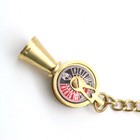 Nautical Brass Ship Telegraph Keychain   Vintage Maritime Engine Handmade