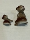Vintage Hagen Renaker Miniature Koala Bears Mom   Baby Figurines