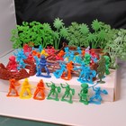 Vintage 1980s Toys Cowboys And Indians Little Army Men Set 59 Pieces Total