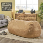 Giant Bean Bag Lounger Chair Extra Large Oversized Adult Dorm Room Sofa Tan