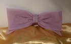 Vtg Oversized Beautiful Handmade Bows   6 Sheers  1 Velvet  1 Fabric  Lot Of 8