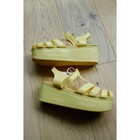 Jeffrey Campbell Cage Fisherman Platforms     Butter Yellow   Us 6   Eu 37