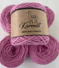 Alpaca Wool Skein 100  Baby Alpaca Yarn Dk Weight Lot Of 5 Skeins Pink  J104