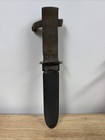 Vintage Wwii Usn Kabar Mk2 Fighting Knife And Sheath Camillus Ny 1944 1945