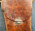 Old Leather Camera Case Vintage Antique Has Carry Strap   Snap Closure  7x4x1 5   