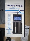 Xtar Vc2 Li-ion Battery Charger Cylindrical Batteries Lcd Usb Cable New