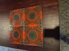 Vintage Mid Century Tile Incepa Brasil Orange Green 6 X6