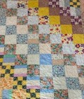 Amazing Handmade Quilt New Mexico Quilters Association Pastel Floral Flower Vtg