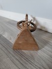Miniature Wooden Castle Style Spinning Wheel  Spinners Decor Dollhouse 