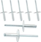 100 Pcs Aluminum Blind Rivet 3 16 X 5 8 Large Flange Pop Rivets Metal Fasteners